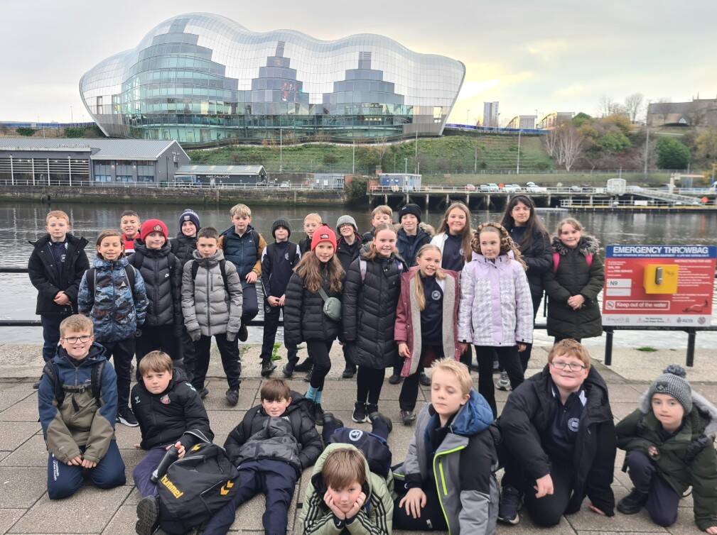 They took in the sights of the Quayside